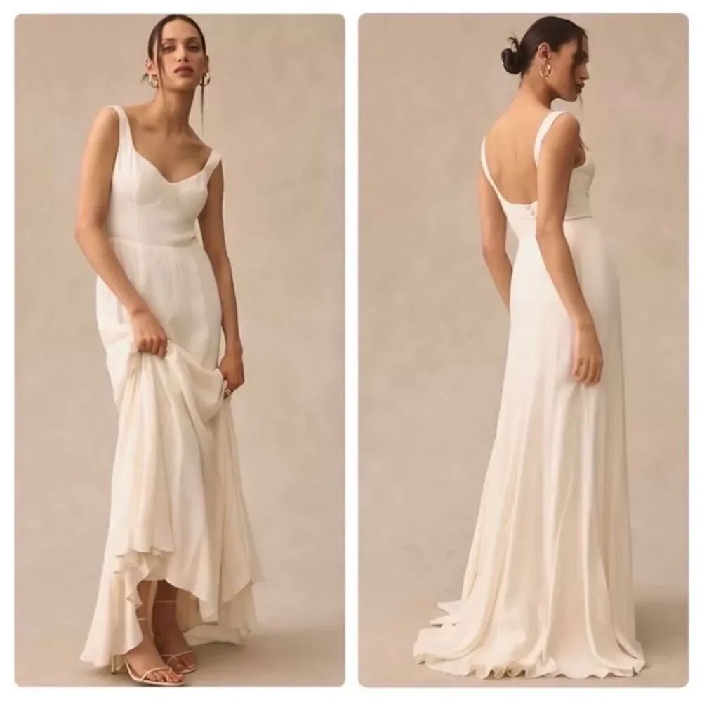 NWOT Reformation Lecce Dress in Ivory